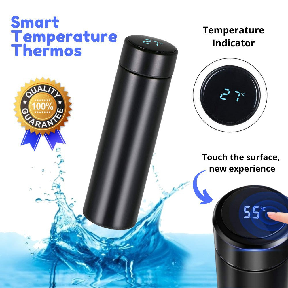 Digital Smart Thermos LED Water Bottle